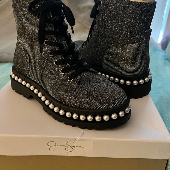 Jessica Simpson combat style boot… - Picture 2 of 4